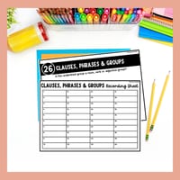 Clauses Phrases & Groups Task Cards Independent Dependent Adverbial Adjectival Prepositional - thumbnail 5 of 8