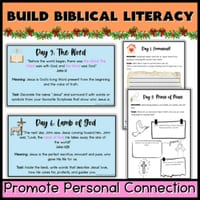 Christmas Advent Bible Activities for Grades 4-6 | Scripture & Reflection - thumbnail 5 of 5