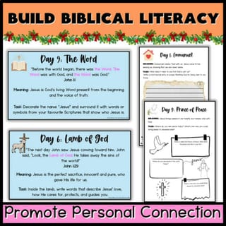 Christmas Advent Bible Activities for Grades 4-6 | Scripture & Reflection - image 5 of 5