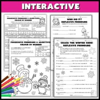 Pronoun Worksheets | Personal Relative Reflexive Possessive Packet Grade 4-5 - thumbnail 4 of 5