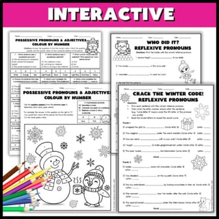 Pronoun Worksheets | Personal Relative Reflexive Possessive Packet Grade 4-5 - image 4 of 5