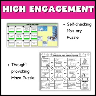 Pronoun Worksheets | Personal Relative Reflexive Possessive Packet Grade 4-5 - image 5 of 5