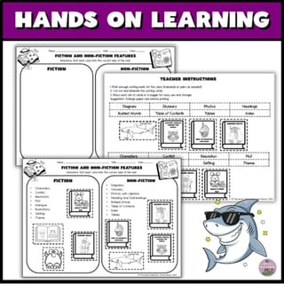 Fiction vs. Nonfiction Text Features | Library & English Literacy Skills Grades 1-3 - image 4 of 4