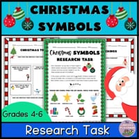 Christmas Symbols Research Project | Reading, Writing & Guided Inquiry Grade 4–6