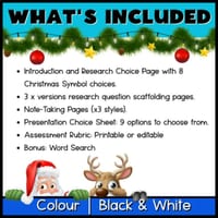 Christmas Symbols Research Project | Reading, Writing & Guided Inquiry Grade 4–6 - thumbnail 2 of 4