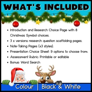 Christmas Symbols Research Project | Reading, Writing & Guided Inquiry Grade 4–6 - image 2 of 4