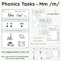 UFLi-Aligned Phonics Task Pack | Lesson 2 | Mm /m/ - thumbnail 1 of 4