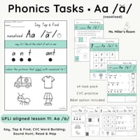 UFLI-Aligned Phonics Task Pack | Lesson 11 | Nasalised Aa /a/ - thumbnail 1 of 4