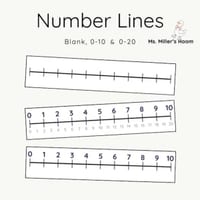 Number Lines Freebie | Blank, 0-10 & 0-20 - thumbnail 1 of 4