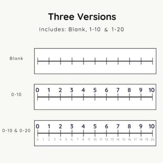 Number Lines Freebie | Blank, 0-10 & 0-20 - image 2 of 4