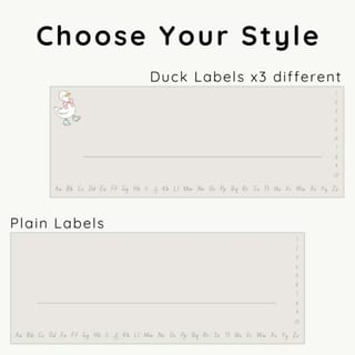 Desk Name Labels | Duck Mascot | Plain and Minimal - image 2 of 4