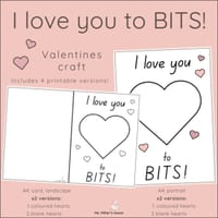I love you to BITS! | Valentine's Day Craft - thumbnail 1 of 4
