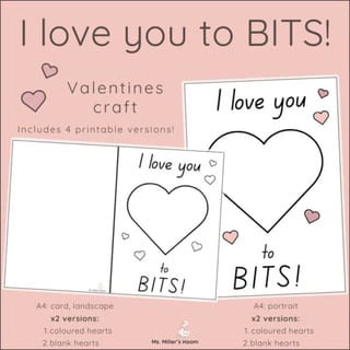 I love you to BITS! | Valentine's Day Craft - image 1 of 4