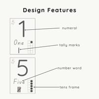 Number Posters 1-10 | Neutral Design - thumbnail 3 of 4