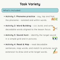 UFLi-Aligned Phonics Task Pack | Lesson 18 | Short Ee /ĕ/ - thumbnail 3 of 4