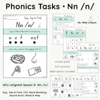 UFLi-Aligned Phonics Task Pack | Lesson 9 | Nn /n/ - thumbnail 1 of 4