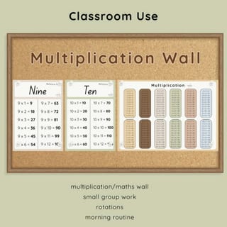 Earth & Bear Multiplication Displays | Times Tables 1-12 - image 4 of 4