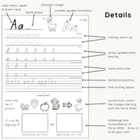 A-Z Handwriting Booklet | Letter Formation, Tracing & Sound Practice - thumbnail 3 of 4