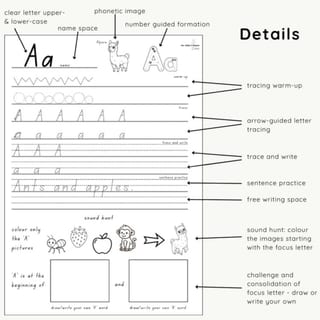 A-Z Handwriting Booklet | Letter Formation, Tracing & Sound Practice - image 3 of 4