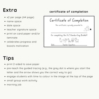 A-Z Handwriting Booklet | Letter Formation, Tracing & Sound Practice - image 4 of 4
