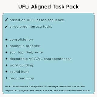 UFLi-Aligned Phonics Task Pack | Lesson 20 | -s /s/ ending - image 2 of 4