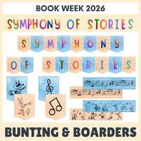 Book Week 2026 CBCA | Bunting and Boarders | Symphony of Stories