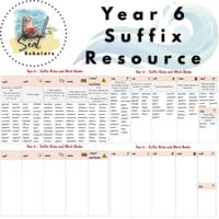Year 6 Suffix Rules and Word Banks - thumbnail 1 of 3