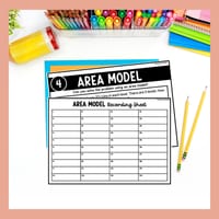 Area Model 2 Digit By 1 Digit Multiplication Word Problem Task Cards - thumbnail 7 of 9