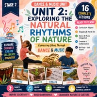 Stage 2 Creative Arts Unit 2 – Dance & Music: Exploring Natural Rhythms of Nature | 16 Lessons | NSW