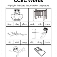 CCVC Worksheets | Phonics Practice Year 1–2 workbook | Reading & Writing Activities - thumbnail 4 of 6