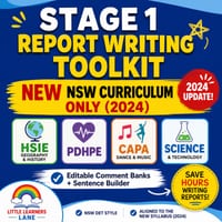 Stage 1 Report Writing Toolkit – NEW NSW Curriculum (2024)