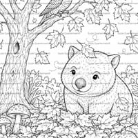Autumn colouring Australian themed
