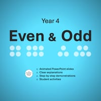 Even and Odd Numbers Year 4 - thumbnail 1 of 6