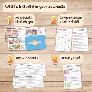 Comic Clues Story Cards | Reading Comprehension Cards | Bloom's Taxonomy - image 6 of 9