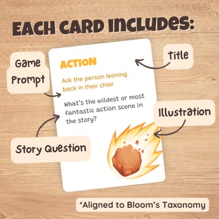 Story Cards Game | Printable Story Comprehension Card Game | Bloom's Taxonomy - image 8 of 9