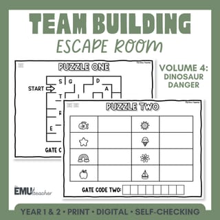 Year 1 & 2 Team Building Escape Room | Back to School Activities Volume 4 - image 1 of 9