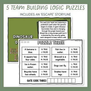 Year 1 & 2 Team Building Escape Room | Back to School Activities Volume 4 - image 3 of 9