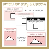 2D Shapes Geometry Posters | Shape Properties, Features & Vocabulary | Classroom Decor Rosy Haze - thumbnail 3 of 9