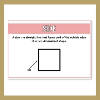 2D Shapes Geometry Posters | Shape Properties, Features & Vocabulary | Classroom Decor Rosy Haze - image 5 of 9