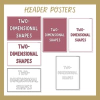 2D Shapes Geometry Posters | Shape Properties, Features & Vocabulary | Classroom Decor Rosy Haze - thumbnail 7 of 9