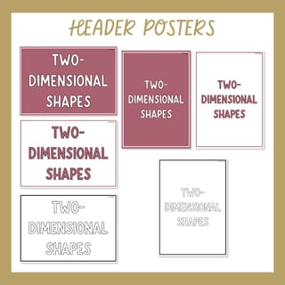 2D Shapes Geometry Posters | Shape Properties, Features & Vocabulary | Classroom Decor Rosy Haze - image 7 of 9