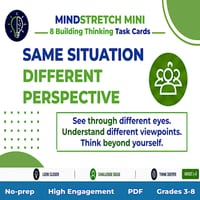 Perspective-Shifting Task Cards: Same Situation, Different Perspective | SEL | HPGE | Stages 2-3