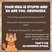 Ad Hominem Attack Question Pack: Critical Thinking, Comic, Comprehension - thumbnail 2 of 8