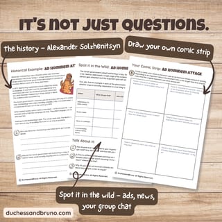 Ad Hominem Attack Question Pack: Critical Thinking, Comic, Comprehension - image 3 of 8