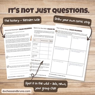 False Dilemma Question Pack: Critical Thinking, Comic, Comprehension - image 3 of 8