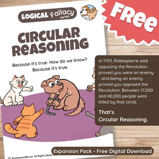 Circular Reasoning Question Pack: Critical Thinking, Comic, Comprehension - image 1 of 8