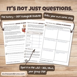 Appeal to Ignorance Question Pack: Critical Thinking, Comic, Comprehension - image 3 of 8