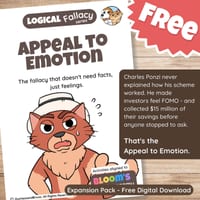Appeal to Emotion Question Pack: Critical Thinking, Comic, Comprehension - thumbnail 1 of 8