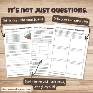 Appeal to Emotion Question Pack: Critical Thinking, Comic, Comprehension - image 3 of 8