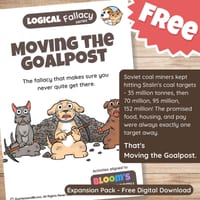 Moving the Goalpost Question Pack: Critical Thinking, Comic, Comprehension